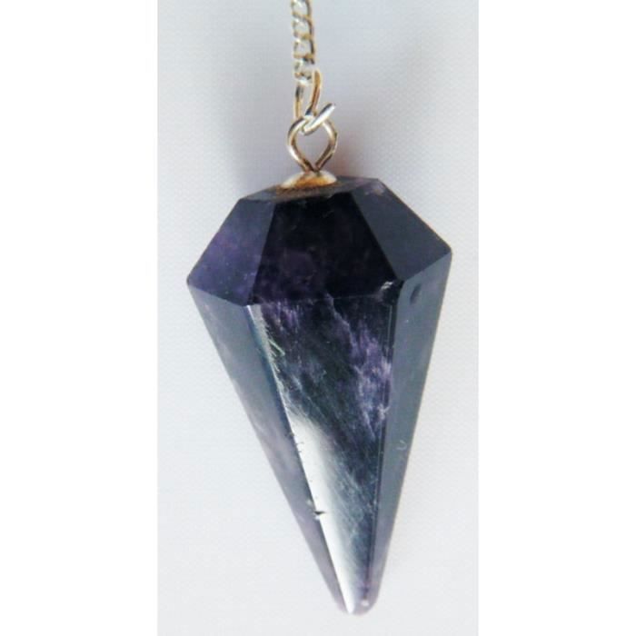 Pendule Cone pierre amethyste