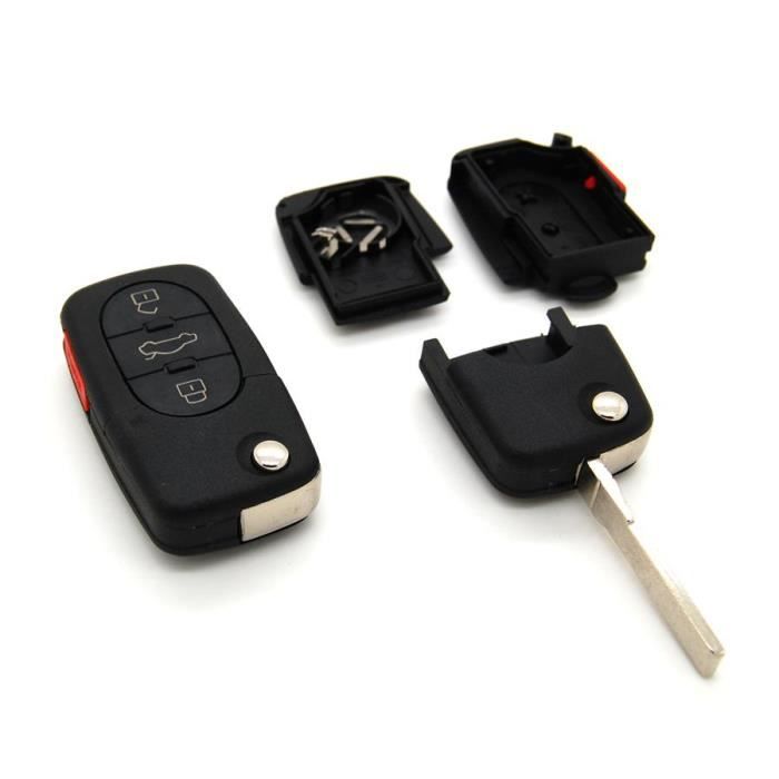 Coque de clé 3 Boutons + PANIC Audi A1 A3 A4 A5 A6