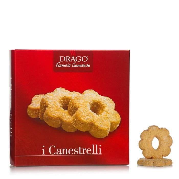 Biscuits traditionnels Canestrelli au beurre Drago - 150 gr Recette de biscuit typique de la Ligurie