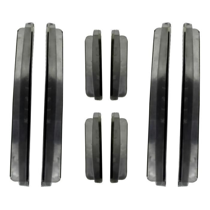 Pièces Auto,Protection coins de pare-chocs pour bord de porte de voiture,8 pièces,bande anti-rayures - Type Black -A