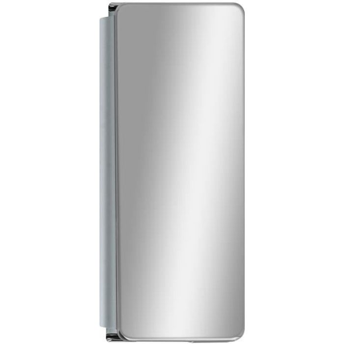 Étui Samsung Galaxy Z Fold 2 Clapet Miroir Translucide Ultra-fin Argent Gris