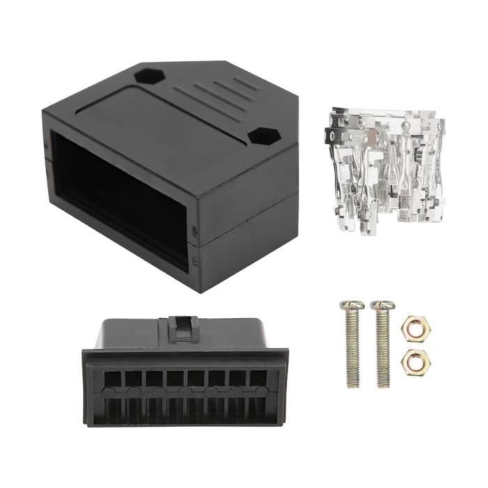Cikonielf prise OBD2 16Pin Universal OBD2 Plug Connecteur Mâle OBD Connect Adaptateur Kit Outil De Diagnostic De Voiture