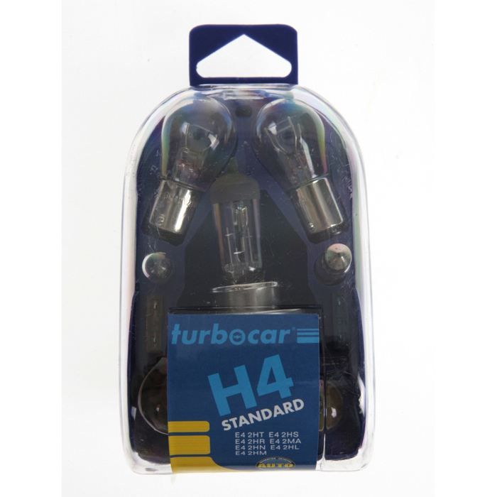 Coffret ampoules H4, 10 pièces standard