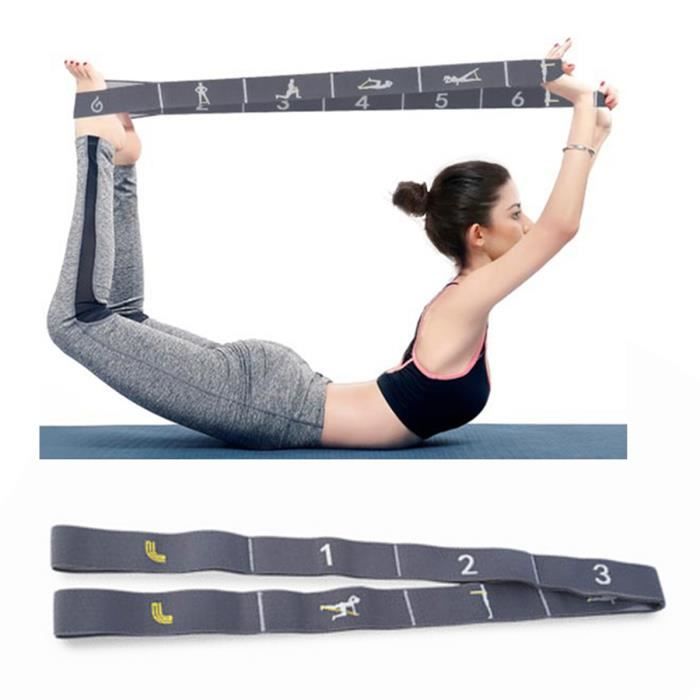 élastique de gym fitness yoga bande de résistance sports intérieur musculation épaules dos femmes danse latine numérique top qualité