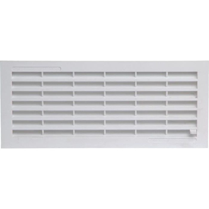 Grille d'aération à fermeture - 120 x 299 mm - Avec moustiquaire - Girpi
