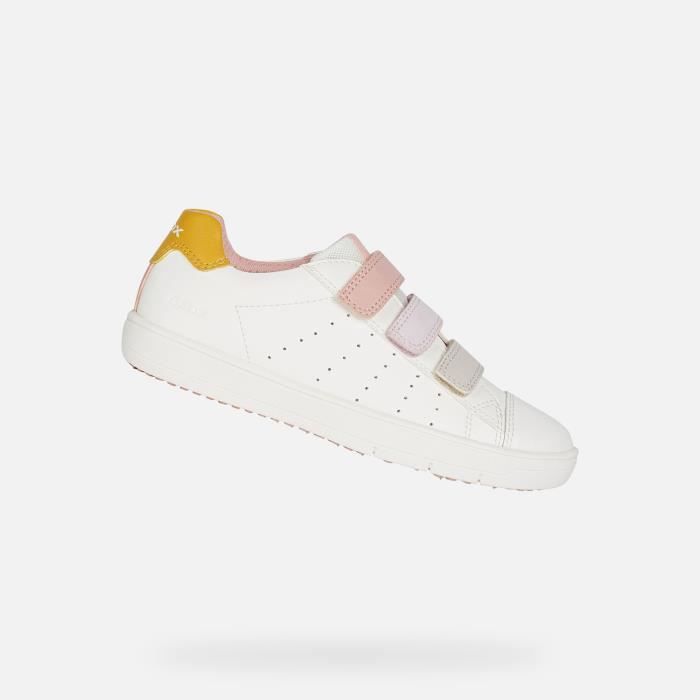 GEOX - Sneakers J Silenex fille - Blanc / rose