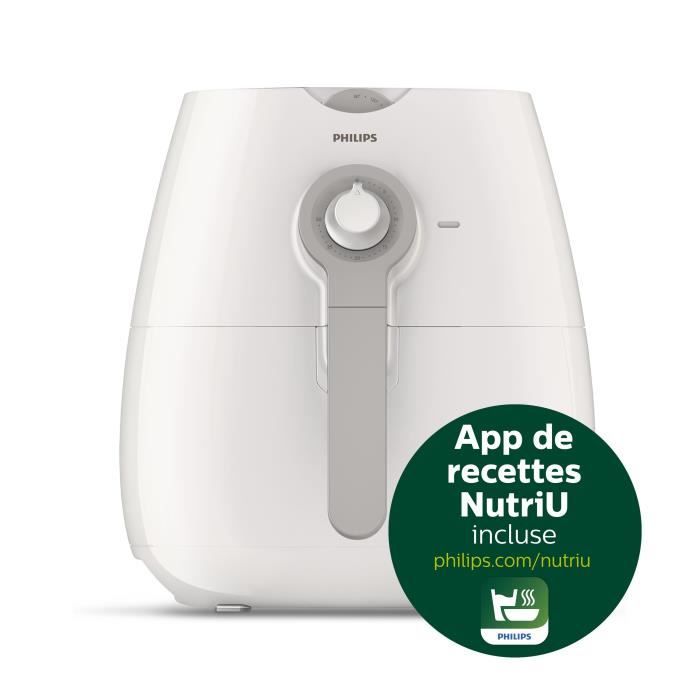 PHILIPS HD9216/80 Airfryer Friteuse saine - Multicuiseur - Daily Collection - 0.8kg - Blanc