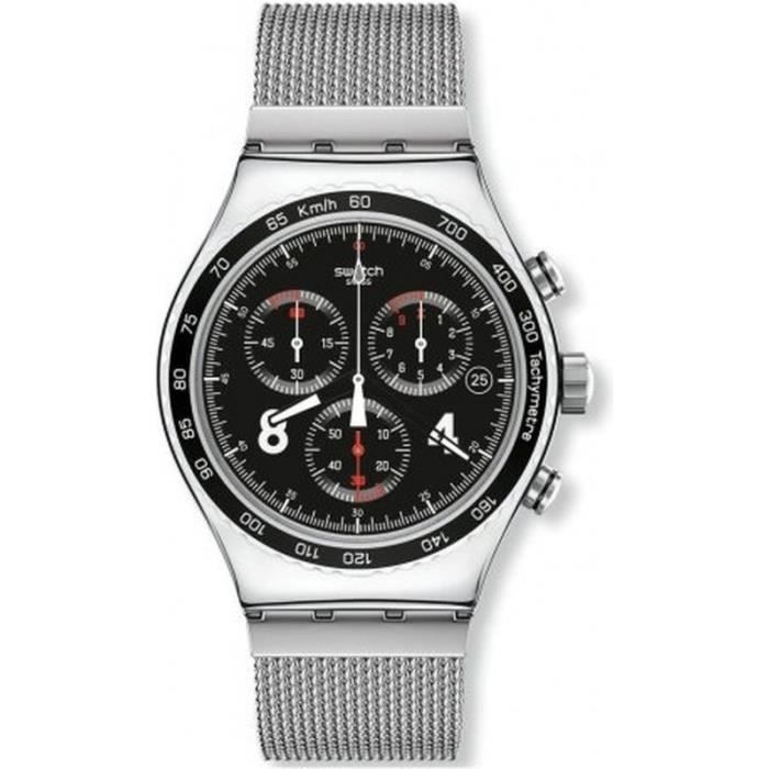 Swatch YVS401GB Montre Homme Analogique Bracelet Acier Inoxydable