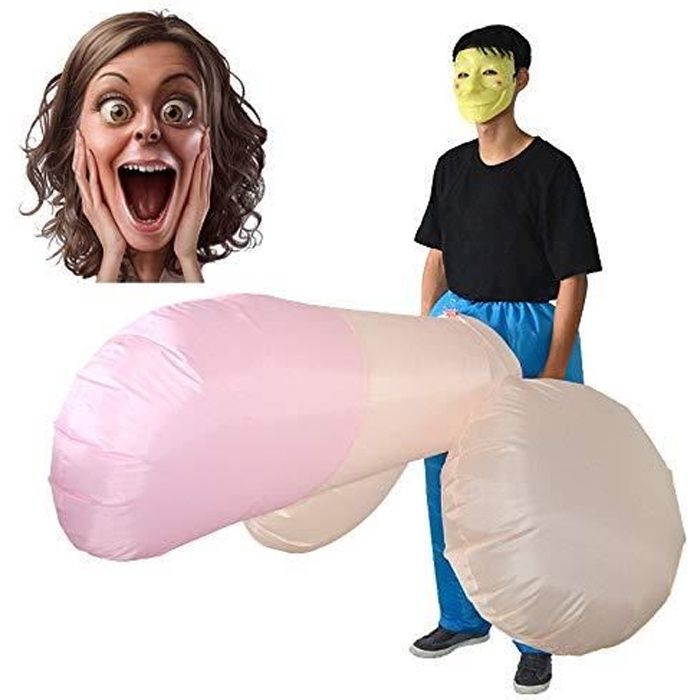 IGEMY Costume Gonflable de Willy de pénis, Costume Gonflable de pénis, Jouet drôle de Partie de Fante de Costume drôle de nouv@M54