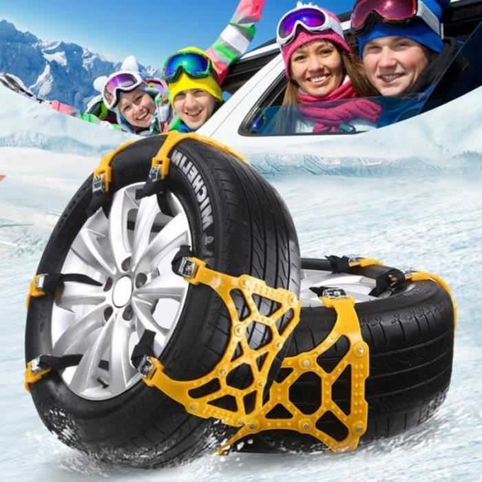 PT15505-Chaînes Neige, Universelle Chaine Voiture Urgence avec Pelle à Neige et Gants, Antidérapante Chaînes Professionnelle