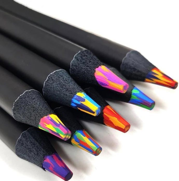 GOLDGE Lot de 16 crayons de couleur arc-en-ciel pour enfants, 4 en 1, crayons arc-en-ciel, crayons pour enfants, crayons de couleur pour l'art, le dessin, les croquis, la coloration, les cadeaux GOLDGE Lot de 16 crayons de couleur arc-en-ciel pour enfants, 4 en 1, crayons arc-en-ciel, crayons pour enfants, crayons de couleur pour l'art, le dessin, les croquis, la coloration, les cadeaux