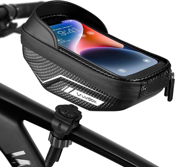 ROTTO Support Téléphone Vélo Étanche Avec Rotation 360° - Sacoche Guidon Résistante Et Pratique