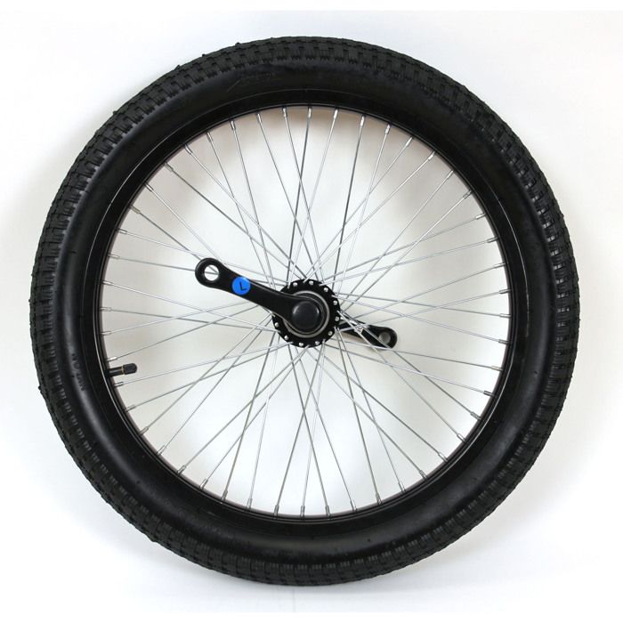 Dilwe Roue avant en caoutchouc 12.5x2.75 po avec frein à disque et