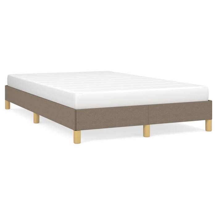 Lit adulte - 120x190 cm lit double Cadre de lit taupe tissu CHY44379378