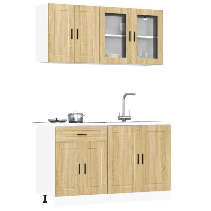 vidaXL Ensemble de 4 meubles de cuisine Porto en chêne Sonoma 3314874