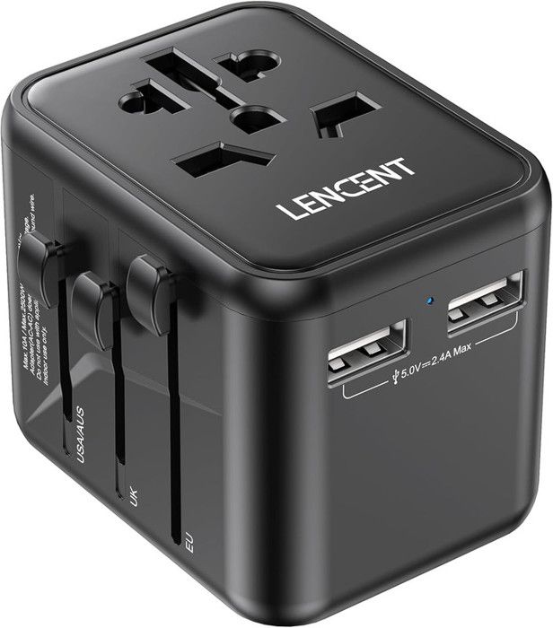 Amoner Adaptateur Prise Universelle Voyage International - 5 In1