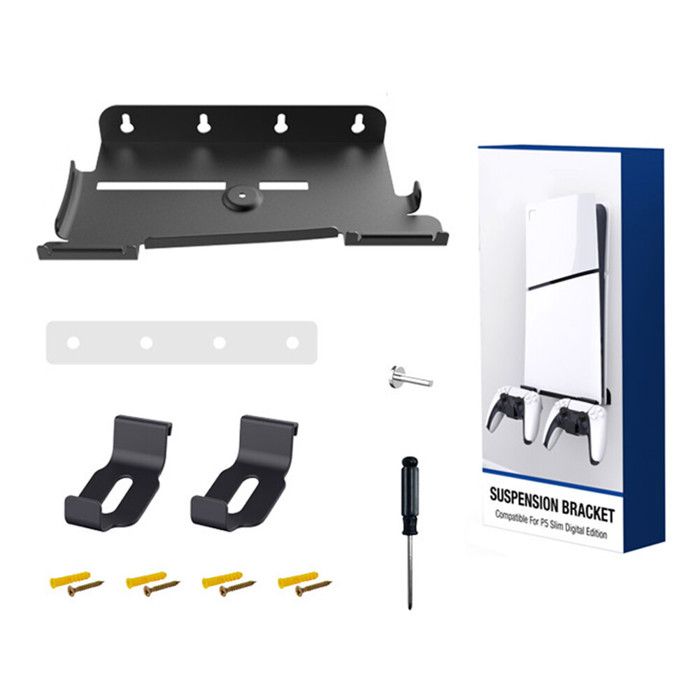 Console Support Support de console mural pour PS5 Slim,support avec 2 supports de ...