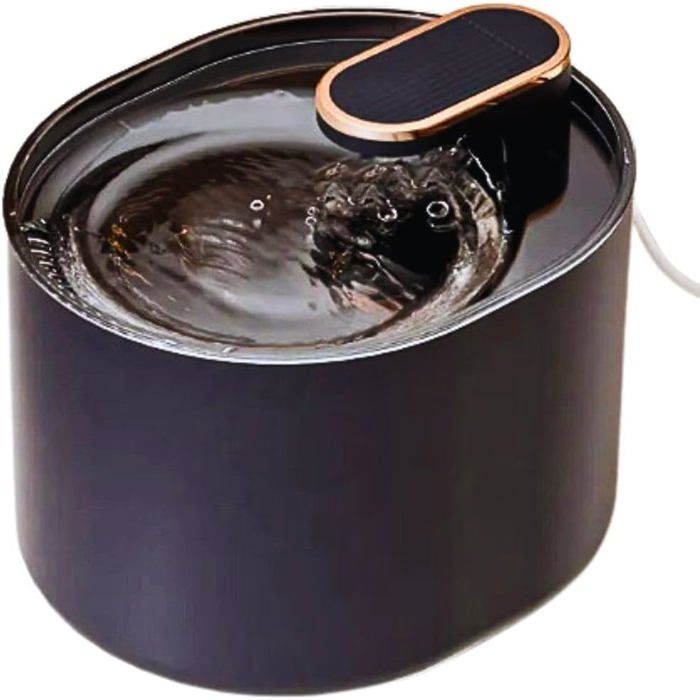 Meilleurs prix pour ®TONLRGY Fontaine à eau pour chat 3L triple filtration fournit toujours de leau fraîche et pure moteur silencieux bleu marine