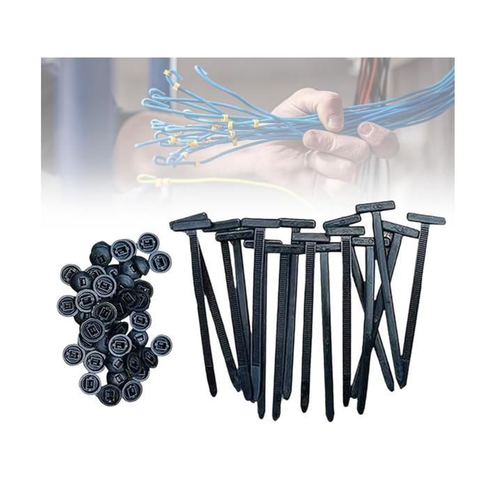 150 Pièces Serre-Câbles Nylon 100mm X 45mm - Attaches Autobloquantes Universelles