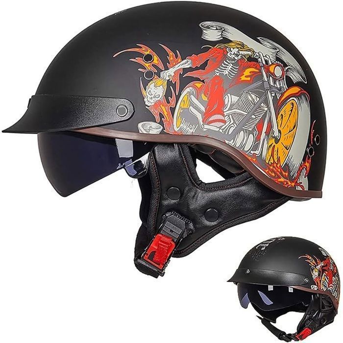 Casque Moto Homme Homologué Casque Bol Homologué Casque Moto Vintage Casque Jet Pour Moto Casque