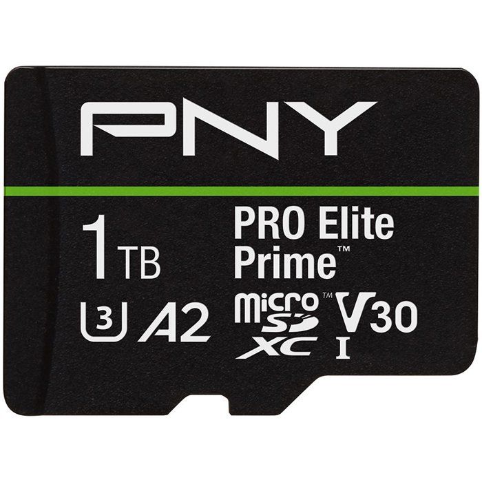 Pny Pro Elite Prime - Carte mémoire microSDXC - 1 To - UHS-I C10 U3 V30 A2 - 200 Mo/s