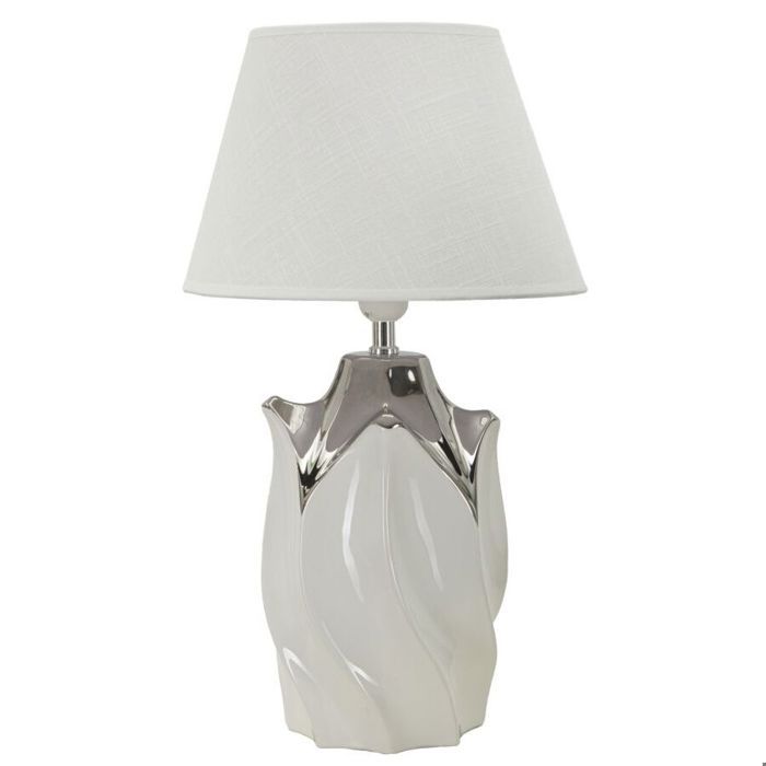 Lampe de table Mauro Ferretti Shiney - Blanc - 30x51 cm
