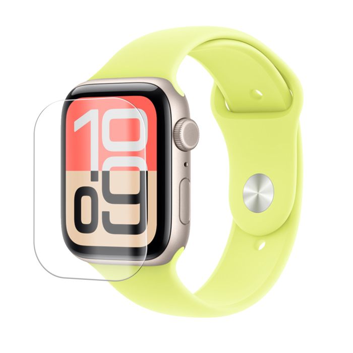 Verre trempé 3D incurvé avec bords Noir pour Apple Watch Serie SE 3 2025 44 mm 1 78- Film de protection - Visiodirect -
