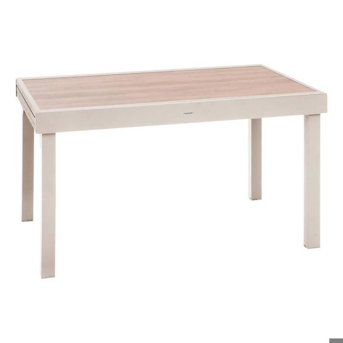 Table de jardin extensible 12 places PIAZZA aluminium époxy argile - Hespéride Table de jardin extensible 12 places PIAZZA aluminium époxy argile - Hespéride