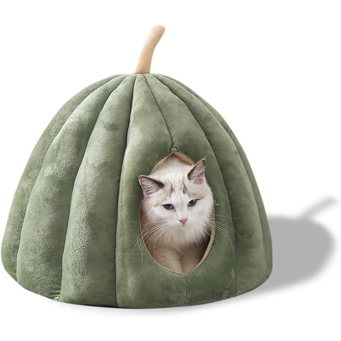 Galatée Lit De Grotte pour Animaux De Compagnie Nid De Chat avec Coussin Intérieur Lavable Amovible (convient à moins de huit kg)