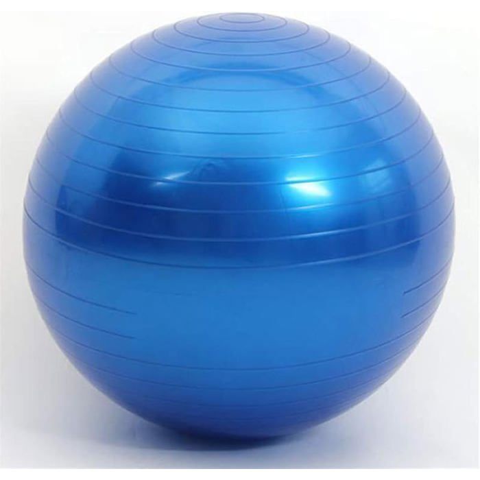 Ballon De Gym Anti-éclatement Kikka – 52 Cm, Bleu, Charge Max 135 Kg, Pour Fitness, Pilates, Rééducation Et Yoga