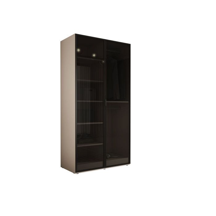 Armoire : Beige Sable / Verre Antisol 100 x 200 x 51 cm