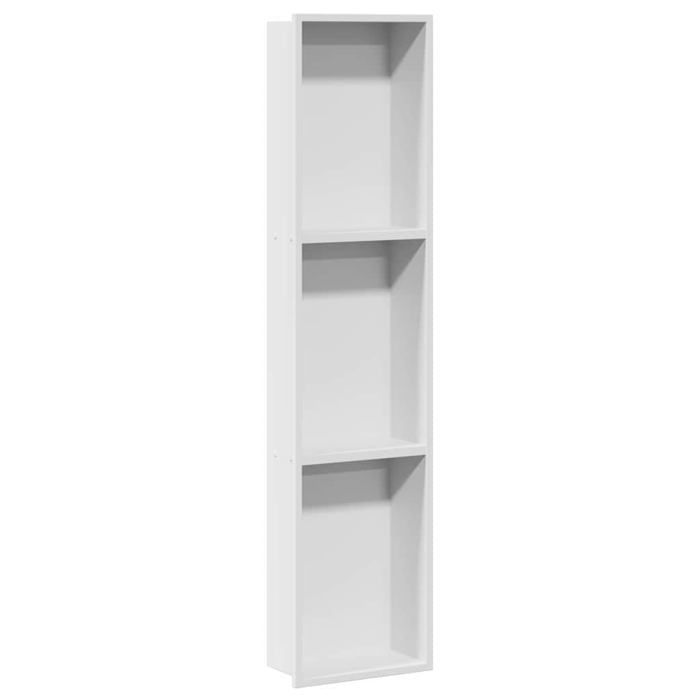 Niche de douche en acier inoxydable - vidaXL - 90x20x95 cm - Blanc - Forme rectangulaire - Rangement moderne