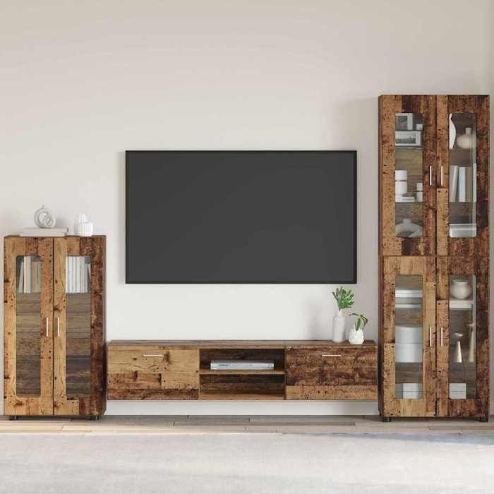 Moderne Cabinet SalonCommode meuble de rangement - Bahaut Buffet Bois ancien 555 x 29 x 100 cm Bois dingénierie@FR(211179)