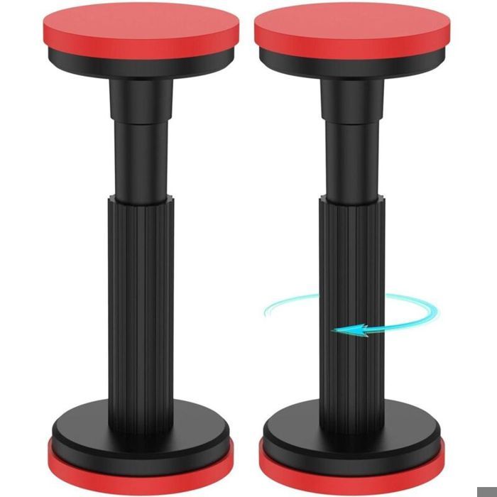 Poteaux télescopiques - Lot de 2 pièces - Supporte jusquà 100 kg - Réglable de 18 à 45 cm - Matériau en nylon résistant