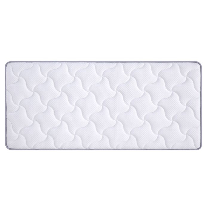 WOVREO Matelas à ressorts ensachés 7 zones 140 x 200 x 10 cm mémoire de forme mousse blanc H3