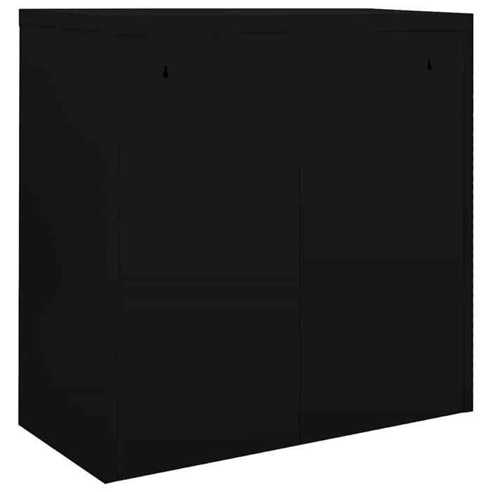 Magnifique Armoire à portes coulissantes Noir 90x40x90 cm Acier - design polyvalent - pour maison - Noir 26.5 kg 2026_497259 Magnifique Armoire à portes coulissantes Noir 90x40x90 cm Acier - design polyvalent - pour maison - Noir 26.5 kg 2026_497259