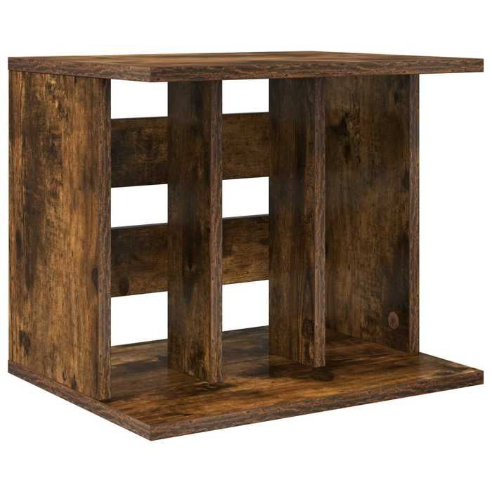 NEW Meuble stockage - vidaxL - Rangement de disques vinyles Chêne fumé 42x33x36 cm - MEUBLE RANGE CD 90621