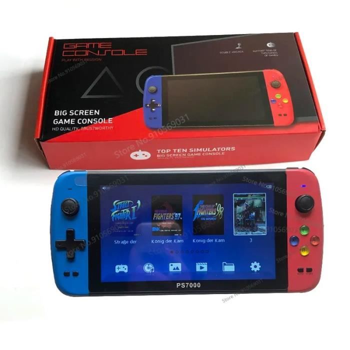Console Jeu Portable Enfants JXD - 250 Jeux 64 Bits Préinstallés, Écran 3" HD, Connexion TV, Design Voiture De Sport
