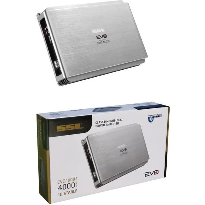 1 SOUNDSTORM SSL EVO4000.1 amplificateur 1 canal 2000 watt rms 4000