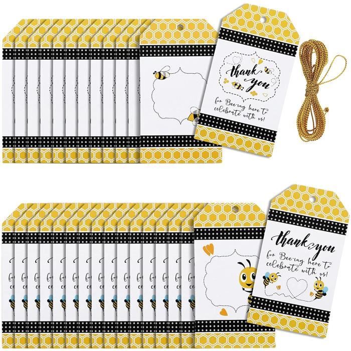 Porte-clés Merci Petite Abeille - Cadeau Remerciement Professeur, Nounou - Acier Inoxydable 6x3 Cm