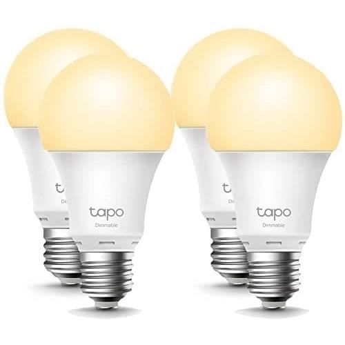 HEFEI Tapo Ampoule Connectée Wifi Tapo L510E(4pack) Ampoule LED E27 Blanc  Chaud 8.7W 806Lm Smart Ampoule compatible avec Ale[1984] - Cdiscount  Bricolage