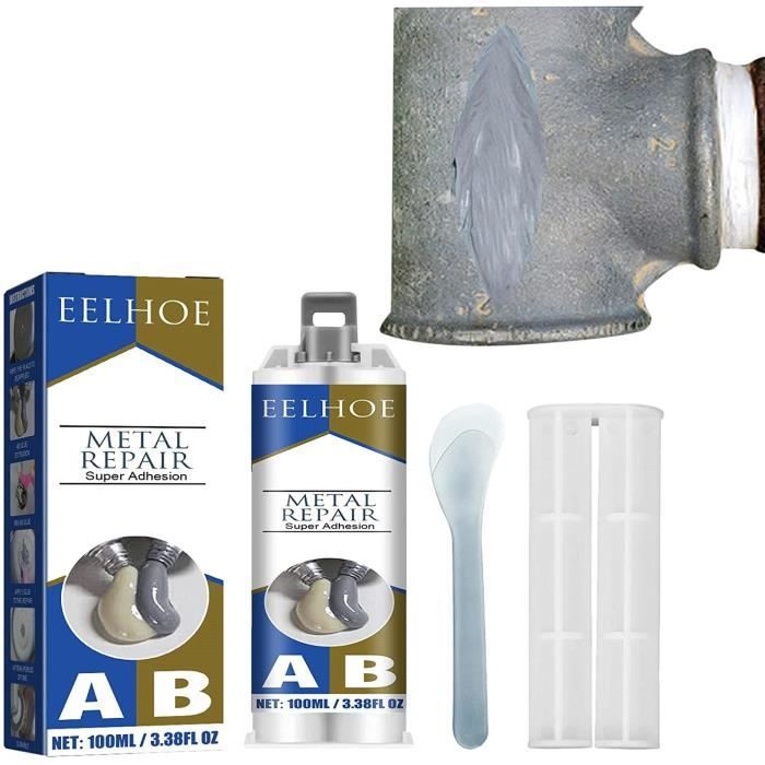 Pâte À Réparer Métal, Mastic De Collage Métalliqu, Charge Métal Liquide