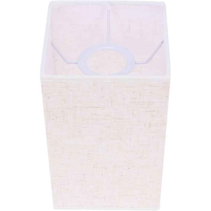 A1A9 Plafonnier Classique à 4 Lumières, Abat-jour En Tissu Blanc De 50,8 Cm, Plafonnier Semi