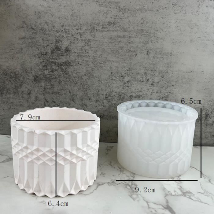Moules Silicone Pour Bougies Et Résine - 2 Pièces Forme Cœur Et Rond - Diamètre 7,3 Cm, Pour DIY Déco Maison