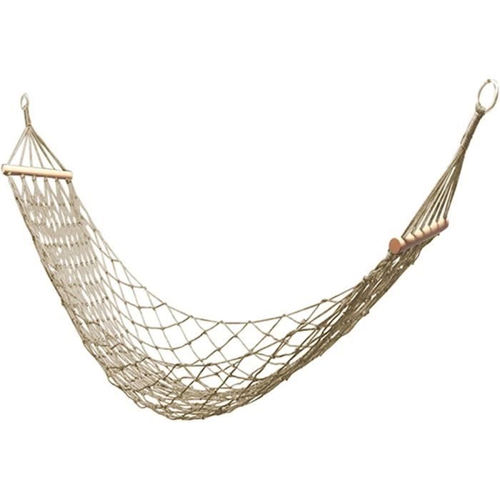 Hamac Parachute 2 Places Ultraléger - 270x140 Cm - Nylon 210T - Noir - Neuf