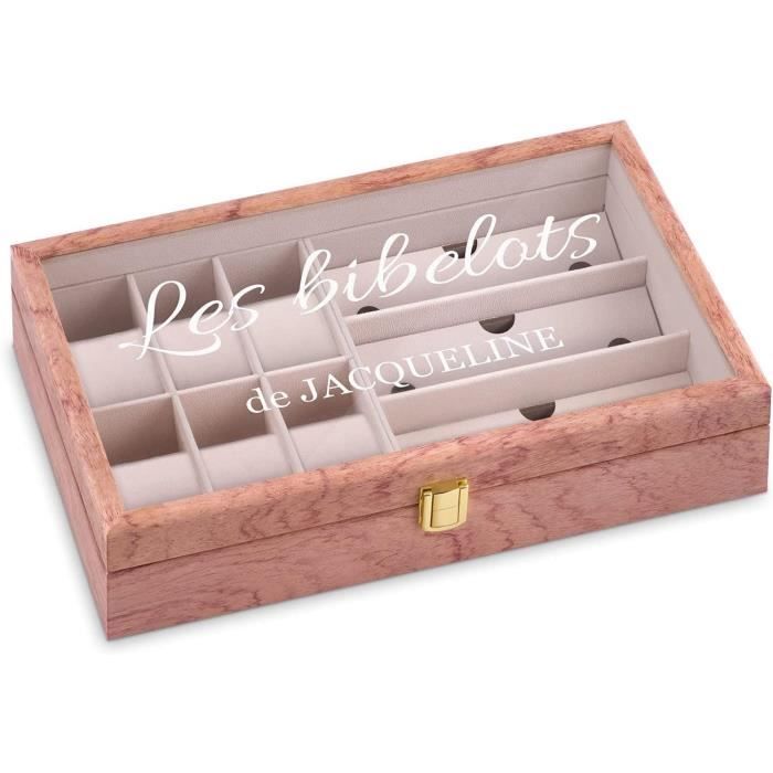 Boîte à Lunettes 8 Paires Avec Vitrine Verre - Rangement Élégant Cuir Synthétique Noir Tebery