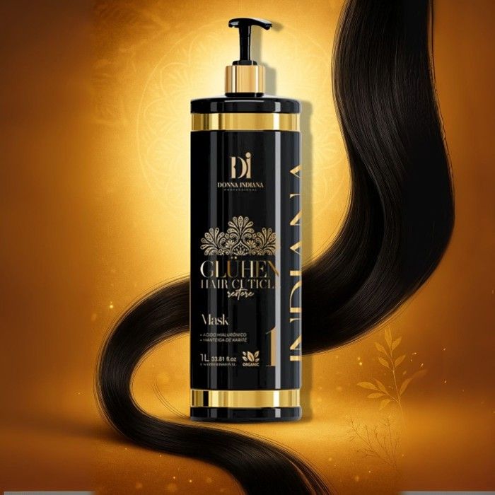 Kit De Lissage Brésilien/Indien DONNA INDIANA Indiana Gloss - 1000ml - Sans Formaldéhyde - Neuf