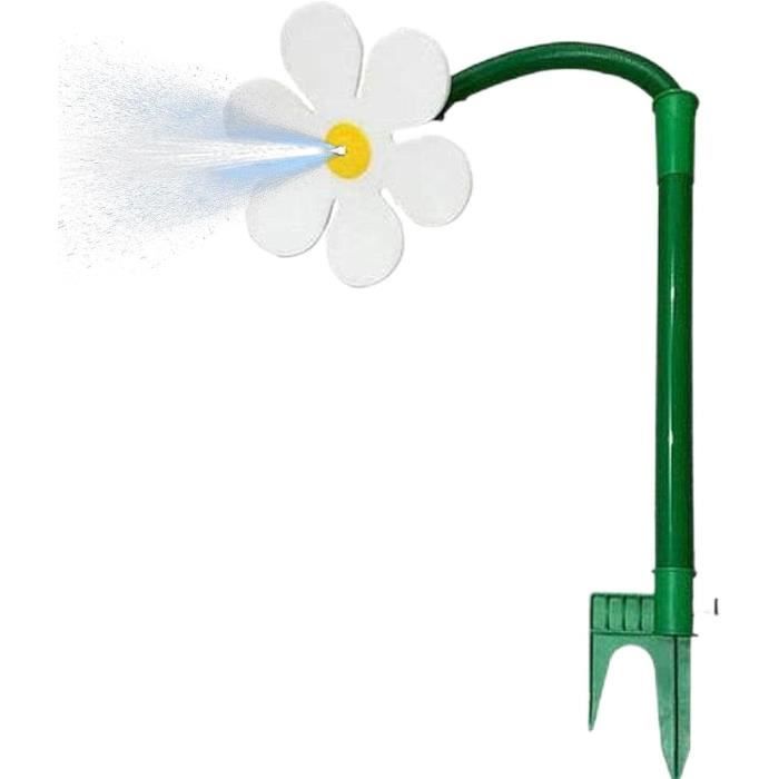 Arroseur Danseur Marguerite - Arroseur Amusant Pour Jardin Avec Fleur Qui Tourne, Arrosage 360° Pour Pelouse Et Terrasse