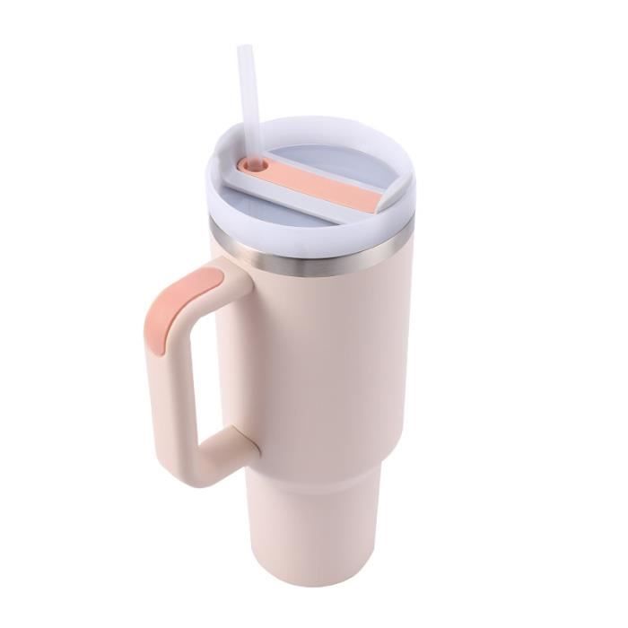 Gobelet Isotherne Asanteur 1,2 L Avec Paille – Acier Inox Double Paroi, Poignée, Couvercle étanche, Finition Mate - 8