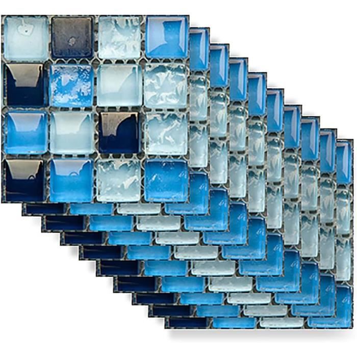 10 Adesivi Mosaico 3D Per Pareti - Decorazione Casa, Design Moderno - PVC Di Alta Qualità, Facili Da Applicare